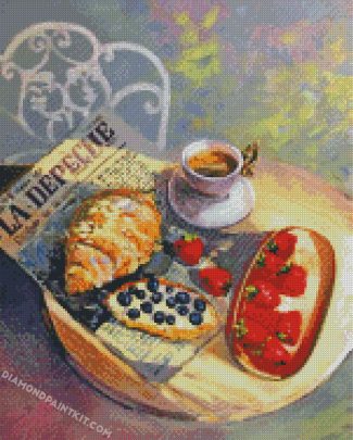 aesthetic breakfast diamond paintings