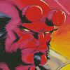 aesthetic hellboy illustration diamond paintiings