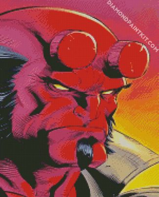 aesthetic hellboy illustration diamond paintiings