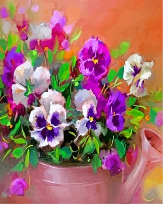 aesthetic pansies flowers diamond paintings