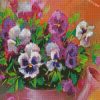 aesthetic pansies flowers diamond paintings