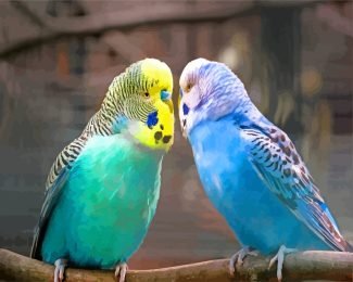 aesthetic parakeet birds diamond paintings