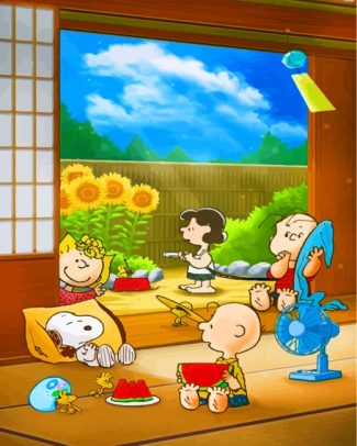 aesthetic peanuts cartoon diamond paintings