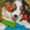 australian shepherd aussie Dog diamond paintings