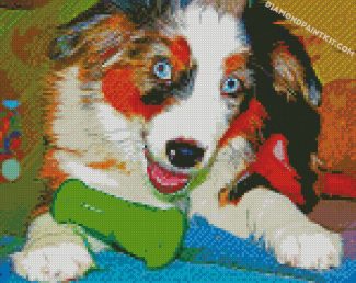 australian shepherd aussie Dog diamond paintings