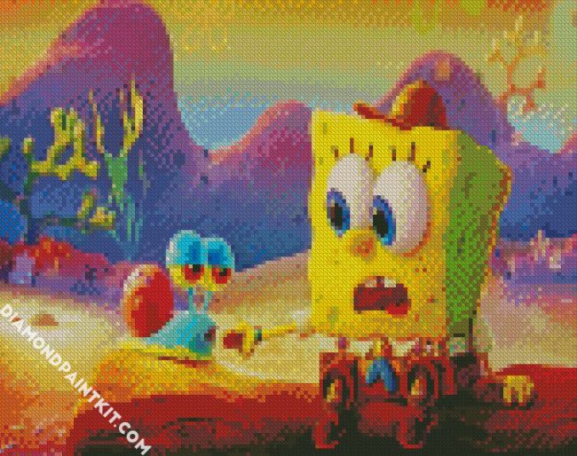 baby gary and spongbob diamond paintings