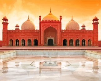 badshahi mosque pakistan diamond paintings