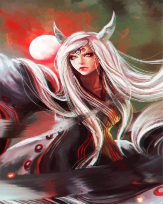 beautiful Kaguya Ōtsutsuki diamond painting