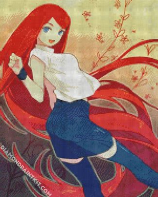 beautiful Kushina Uzumaki diamond paintings