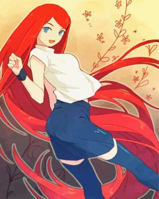 beautiful Kushina Uzumaki diamond painting