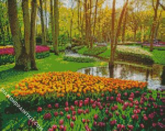 beautiful keukenho garden diamond paintings