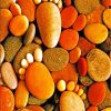 beige and brown Pebbles diamond paintings