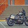 black Harley motorcycle diamond paintings