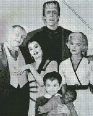 Black And White The Munsters diamond paintings