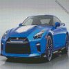 blue gtr sport car diamond paintings