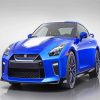 blue gtr sport car diamond paintings