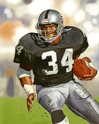 bo jackson raiders Player diamond painting