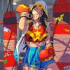 boxer hero woman diamond paintings