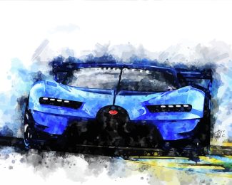 bugatti veyron car diamond painting