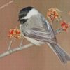 cap chickadee Bird diamond paintings