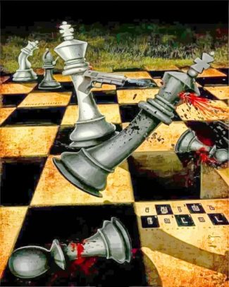 chess board war diamond paintings