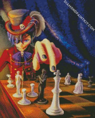 ciel phantomhive playing chess diamond paintings