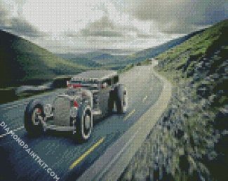 classy hotrod car diamond paintings