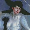 classy vintage vampire lady diamond paintiings