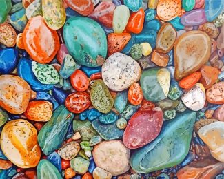 colored Pebbles diamond paintings