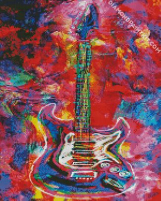 colorful guitar diamond paintings