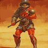 cool Gladiator man diamond painting