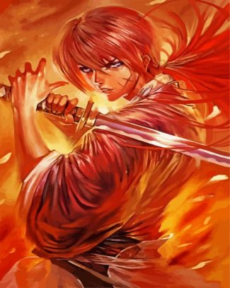 cool Kenshin Himura diamond painting