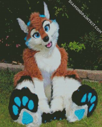 cute Fursuit diamond paintings