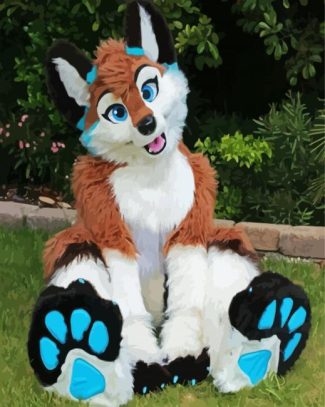 cute Fursuit diamond painting