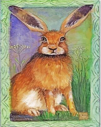 cute brown hare diamond paintings