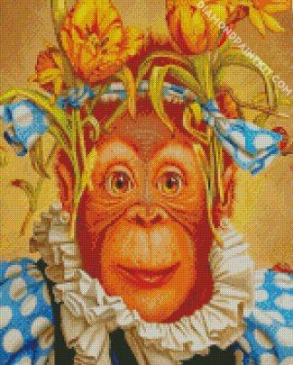 cute monkey diamond paintings