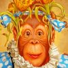 cute monkey diamond painting