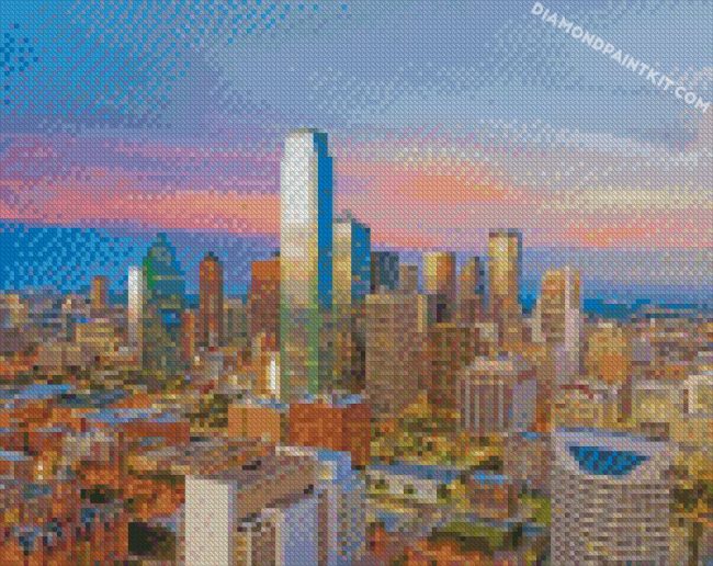 dallas Buildings diamond paintings