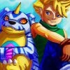 digimon anime Gabumon diamond painting