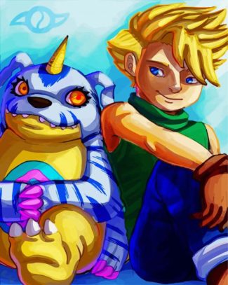 digimon anime Gabumon diamond painting