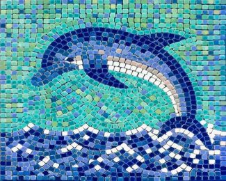 Dolphin Mosaik diamond painting