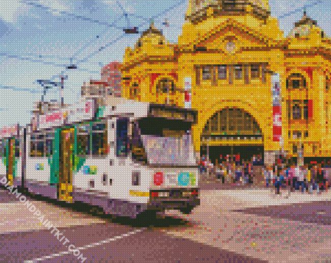 flinders street station Melbourn diamond paintings