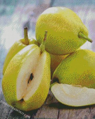 fresh green Pears diamond paintings