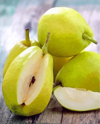 fresh green Pears diamond paintings