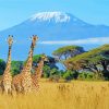 giraffes kilimanjaro diamond paintings