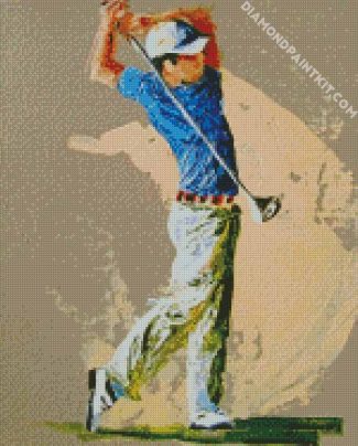 golf Player illustration diamond paintings