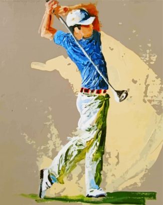 golf Player illustration diamond paintings