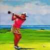 golfer woman diamond paintings