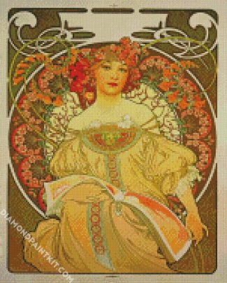 Gorgeous Mucha diamond painting