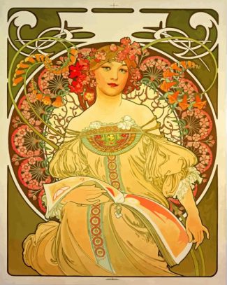 Gorgeous Mucha diamond painting